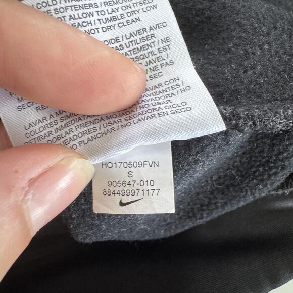 Nike Hoodie Mens Small Black Orange Dri-Fit Sweatshirt Gradient 905647-010 - Picture 4 of 7